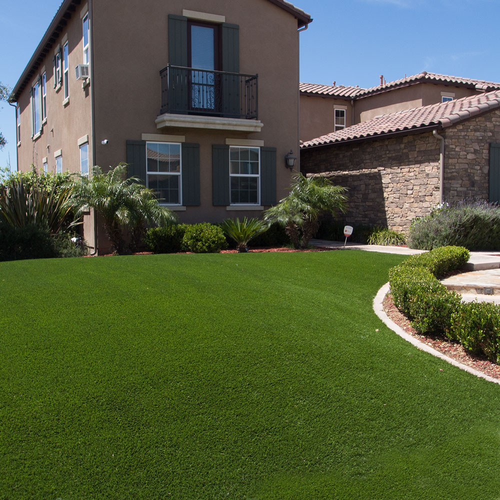 Residential artificial grass front yard