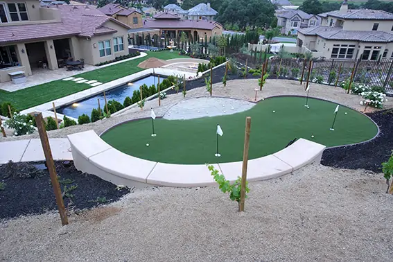 Putting green installed by Turf Outlet