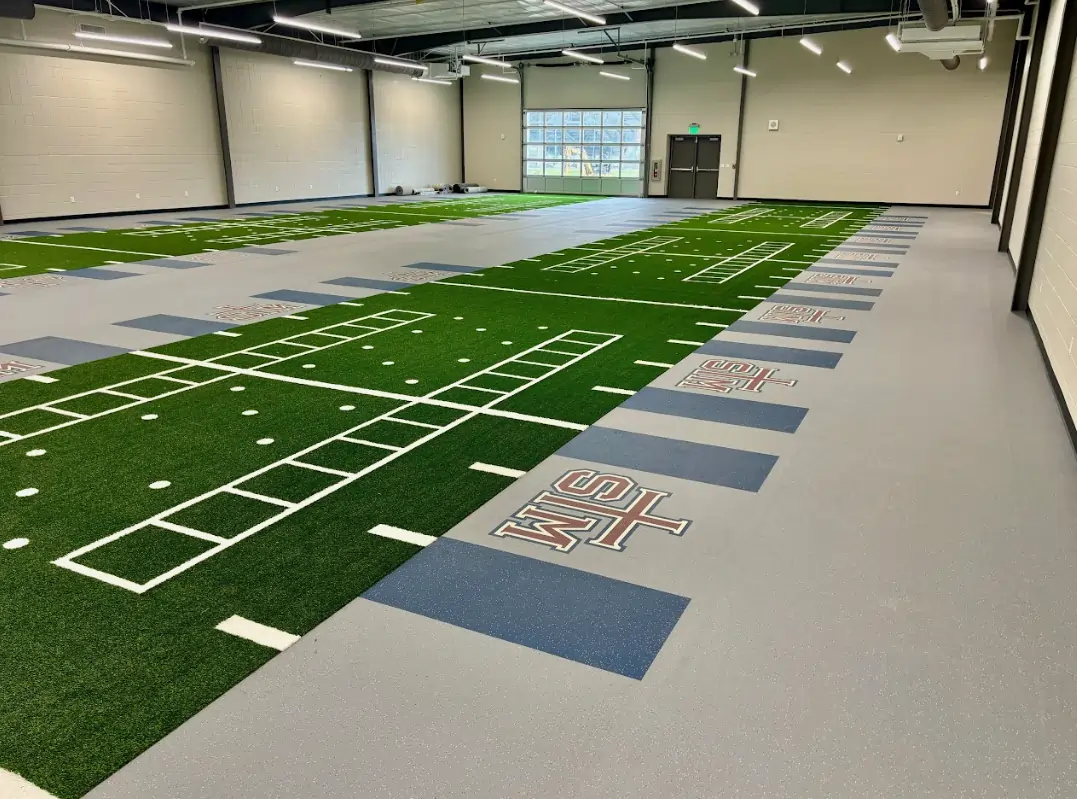 agility weight room artificial turf